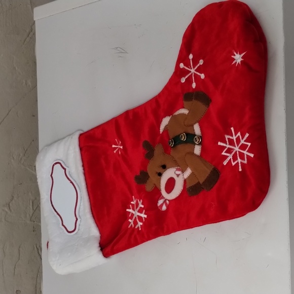 Set of 2 Personalizable Polar X Christmas Stockings. Snowman & Reindeer - Picture 2 of 14